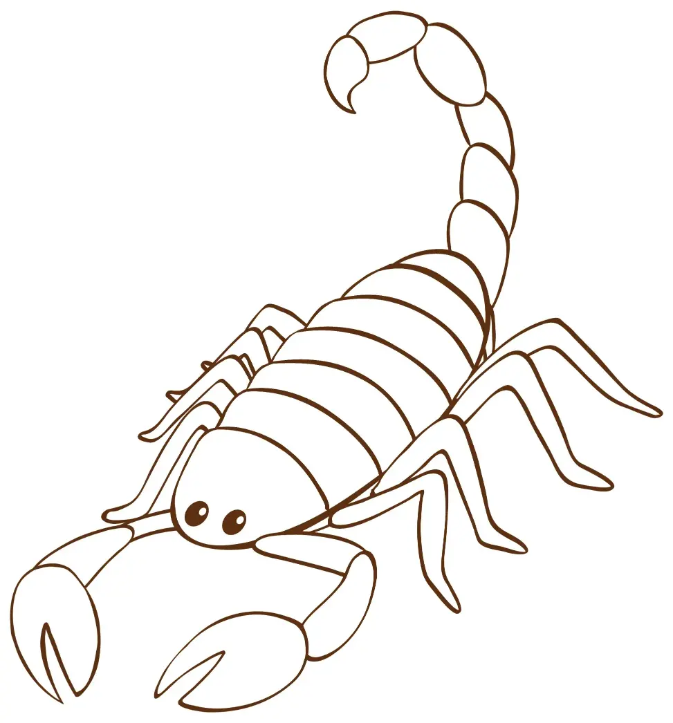 Free Scorpion Picture To Color In