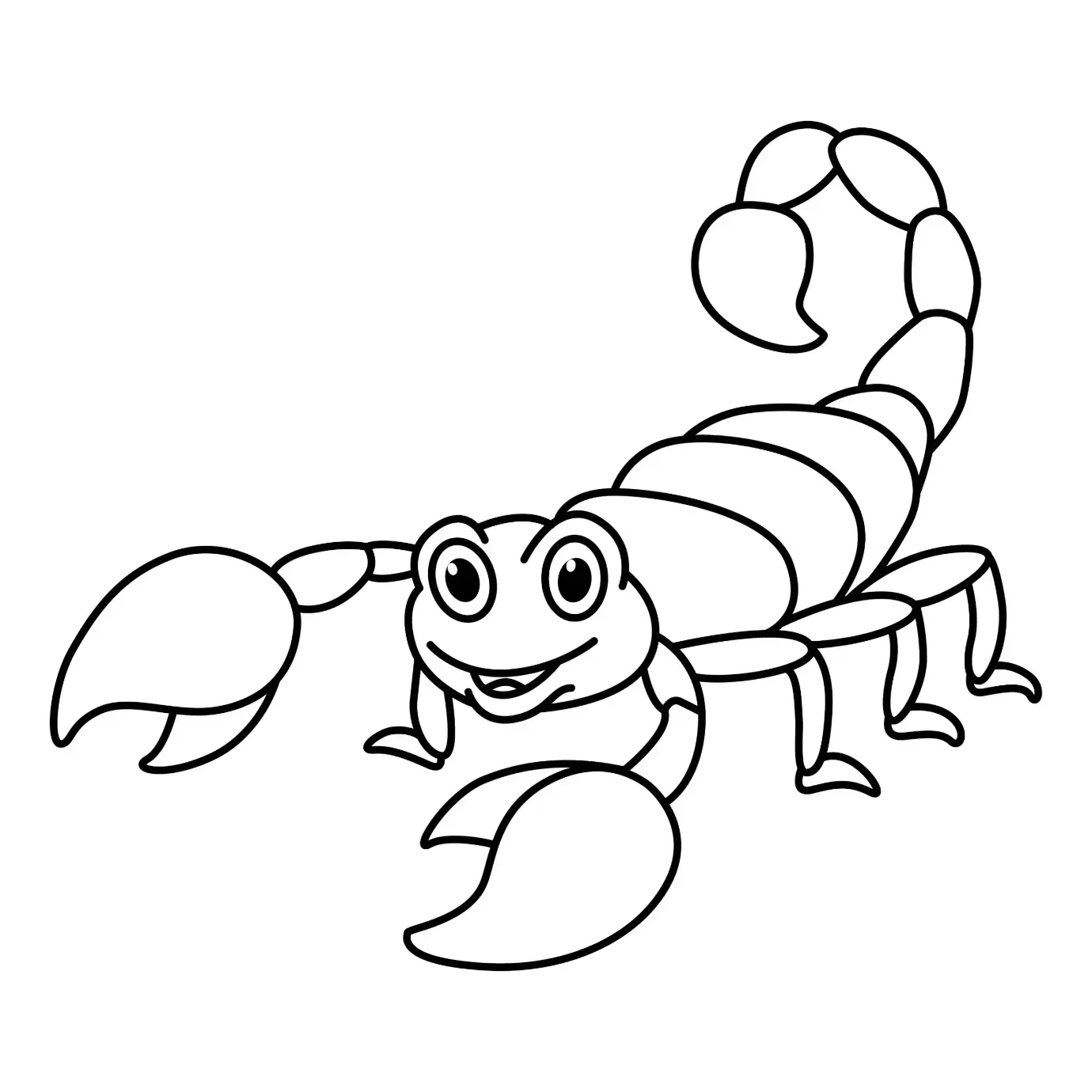 Free Scorpion Picture To Color In