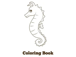 Free Seahorse Picture To Color In