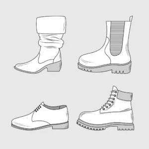 Free Shoe Picture To Color In