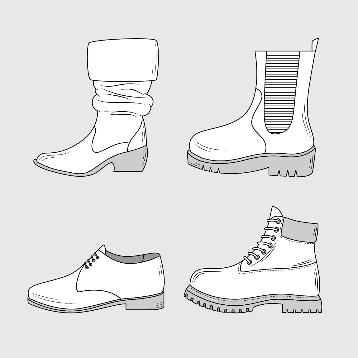 Free Shoe Picture To Color In