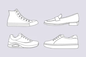 Free Shoe Picture To Color In