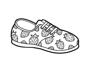 Free Shoe Picture To Color In