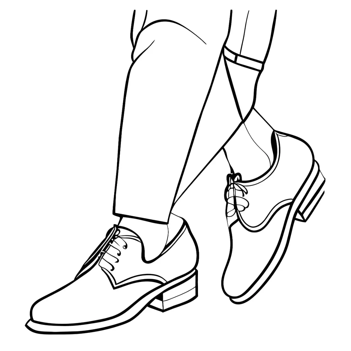 Free Shoe Picture To Color In