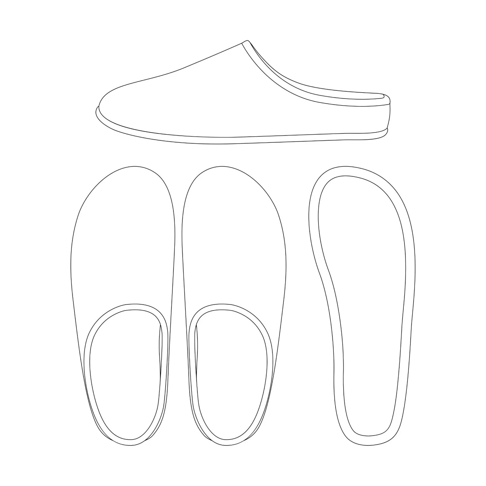 Free Shoe Picture To Color In