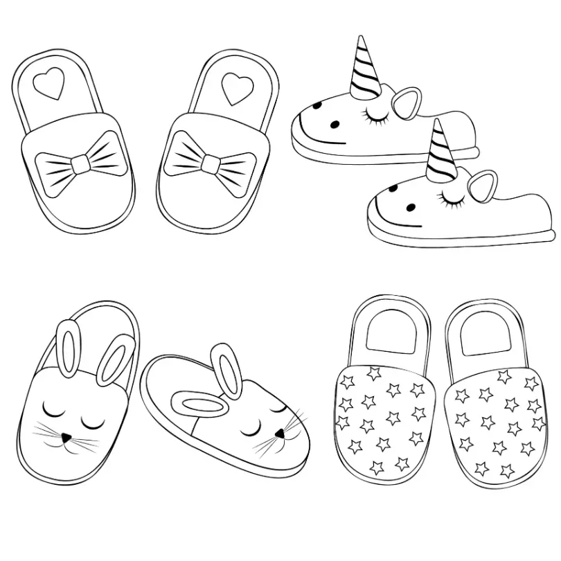 Free Shoe Picture To Color In