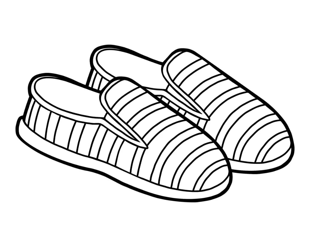 Free Shoe Picture To Color In