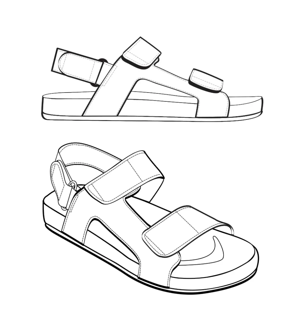 Free Shoe Picture To Color In