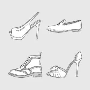 Free Shoe Picture To Color In