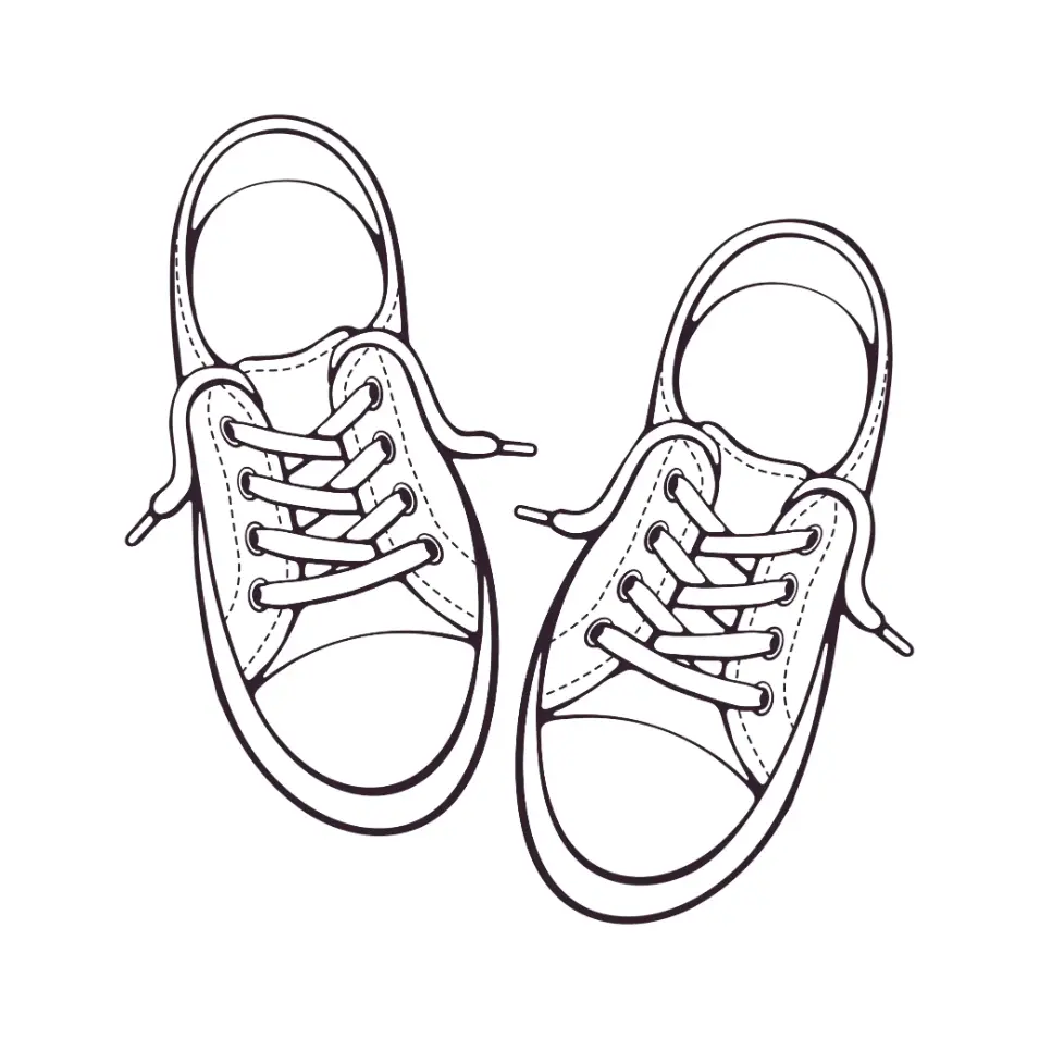 Free Shoe Picture To Color In