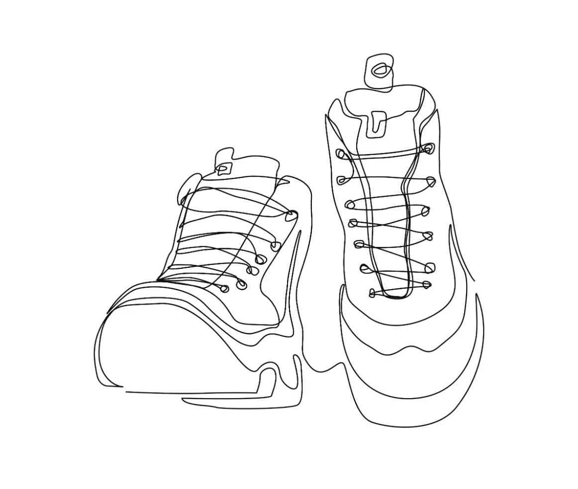 Free Shoe Picture To Color In