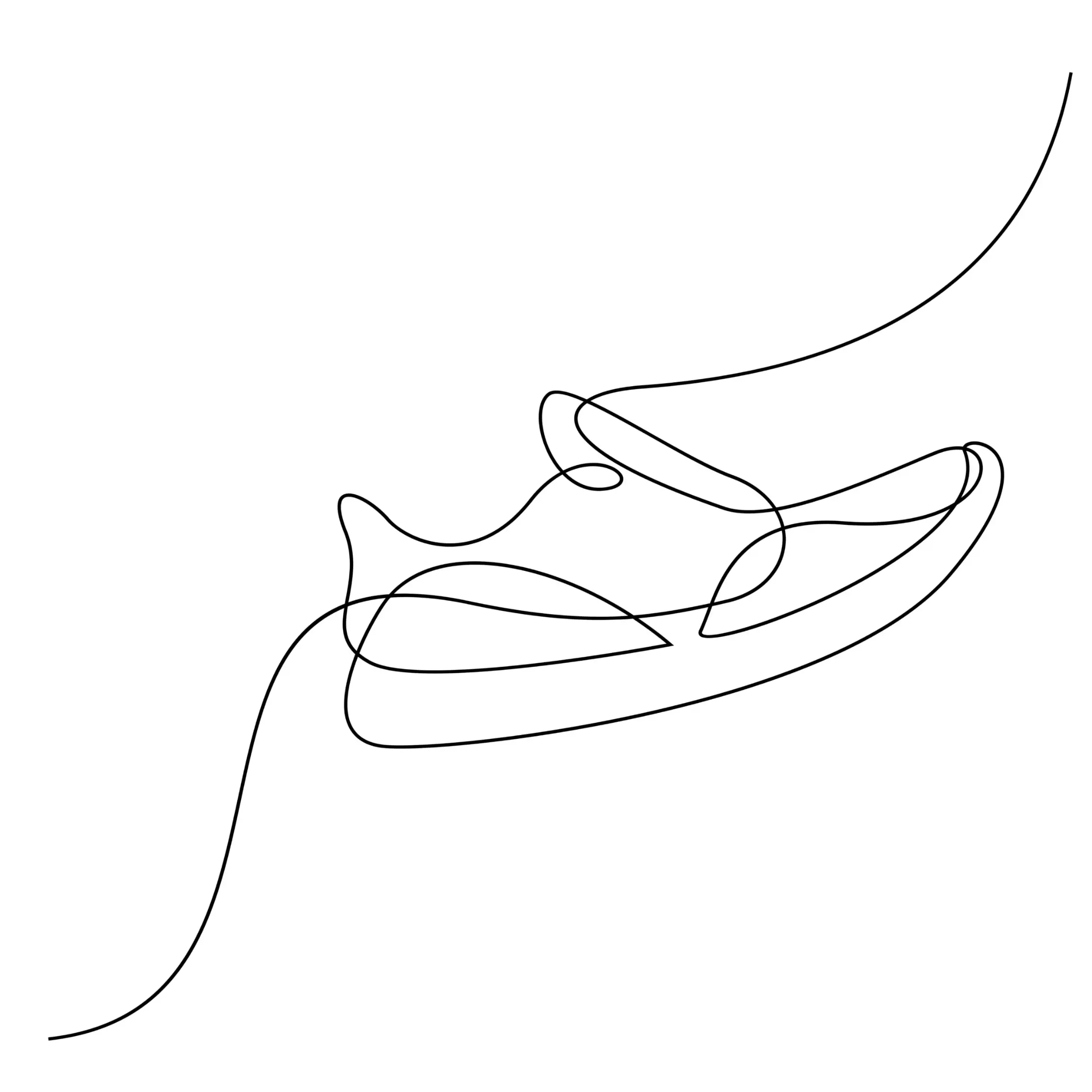 Free Shoe Picture To Color In