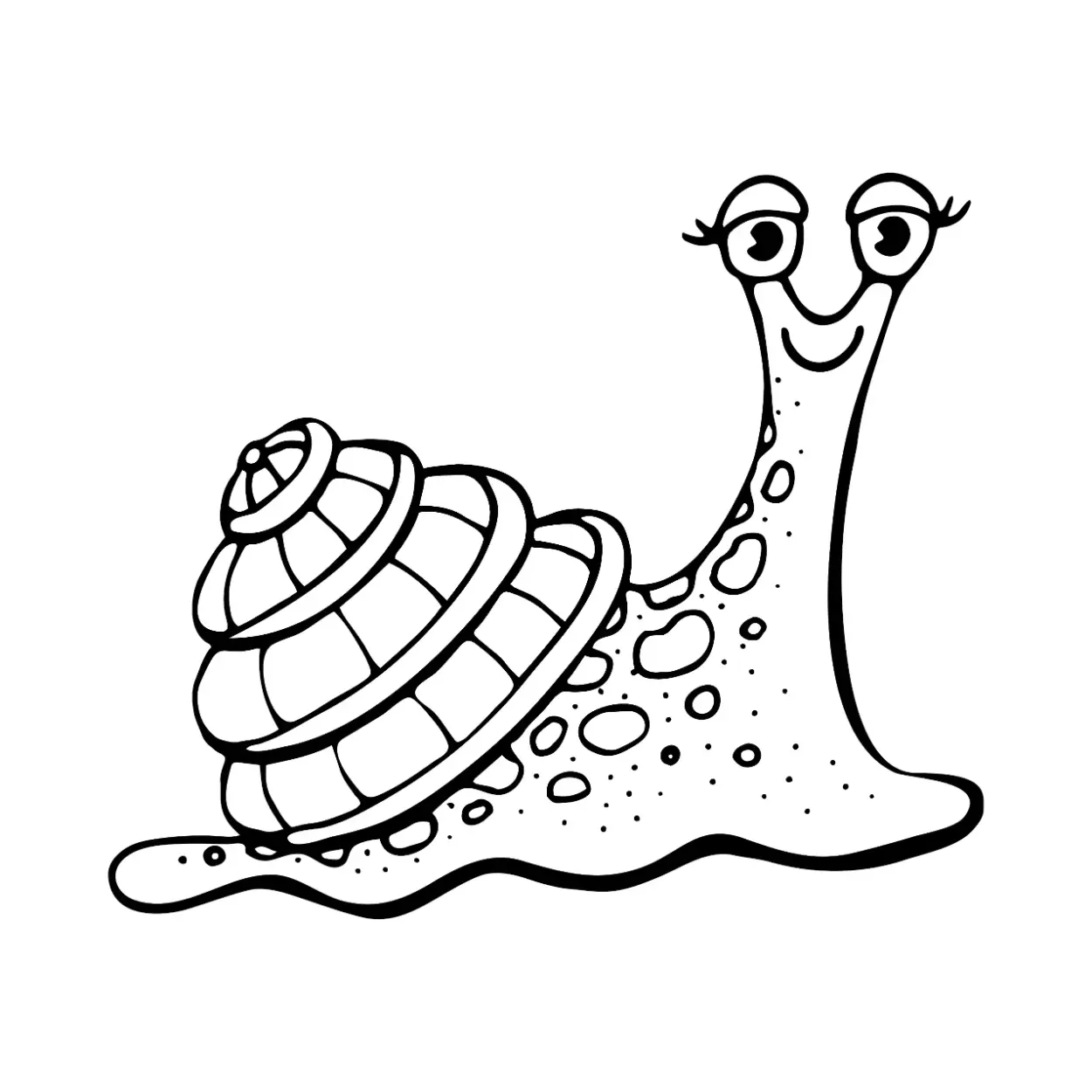 Free Snail Picture To Color In