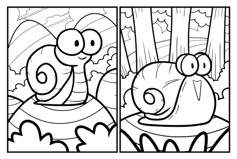 Free Snail Picture To Color In