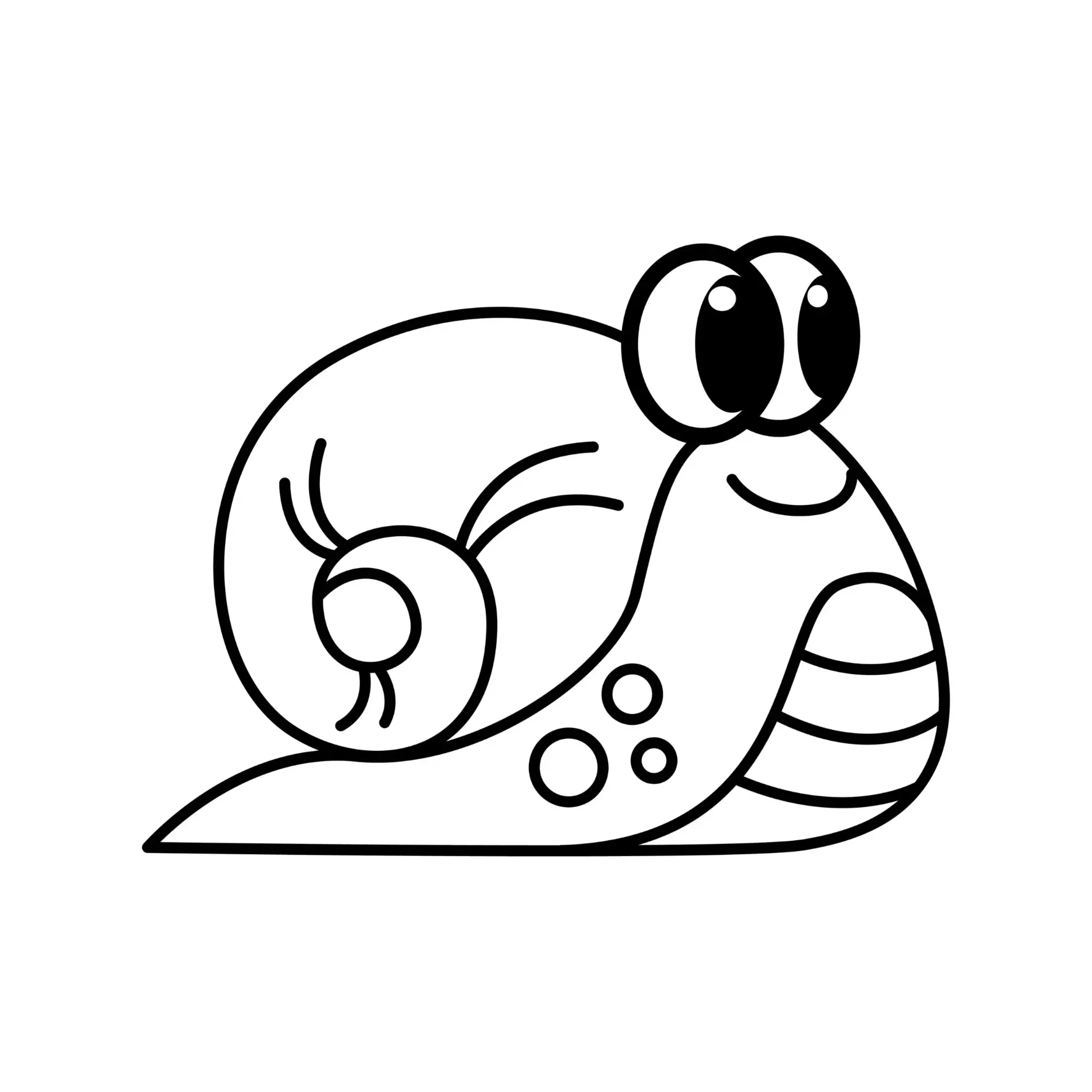 Free Snail Picture To Color In