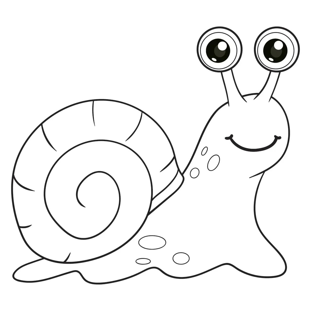 Free Snail Picture To Color In