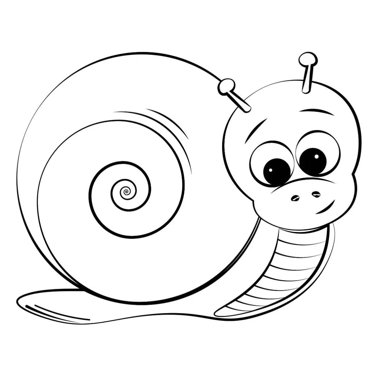 Free Snail Picture To Color In