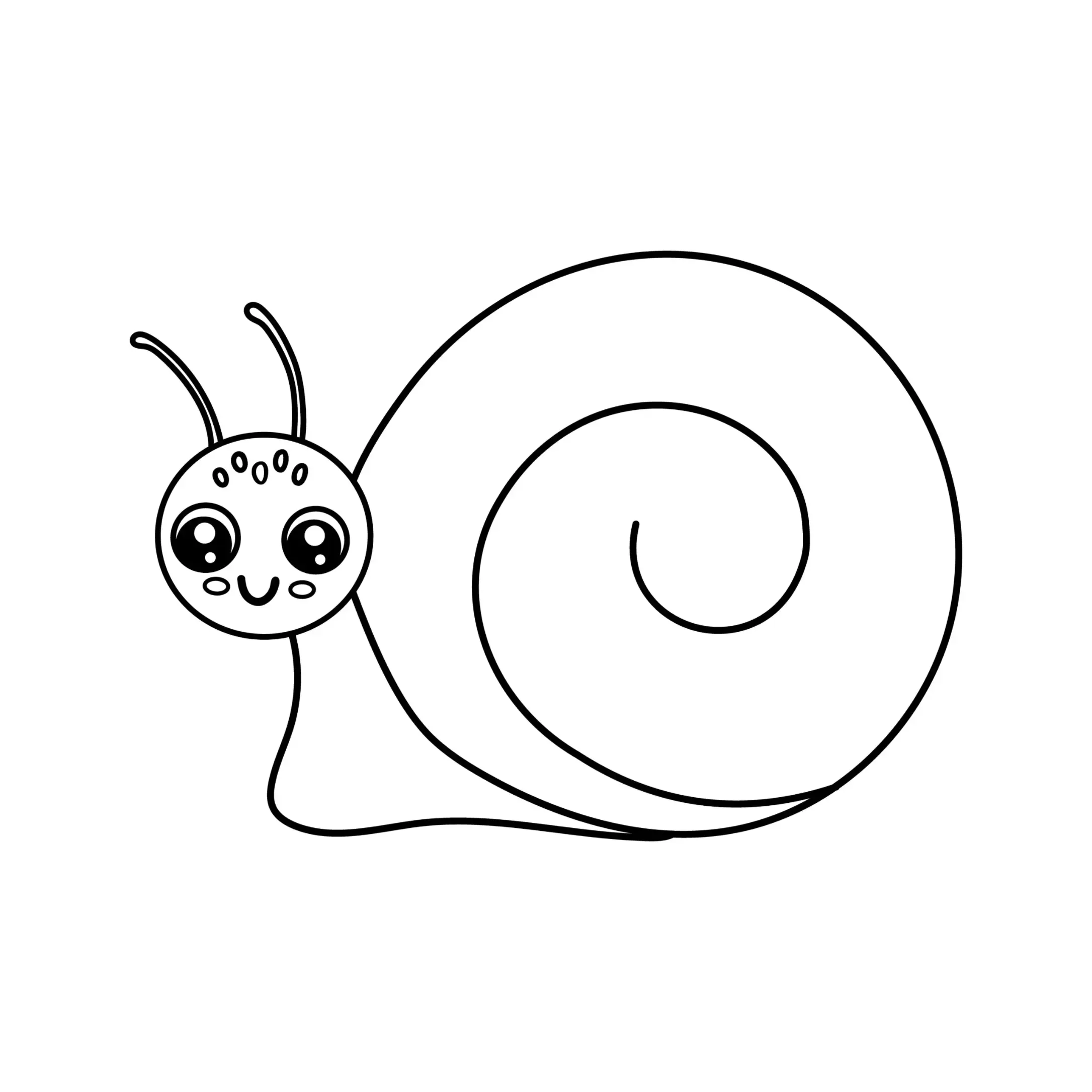 Free Snail Picture To Color In