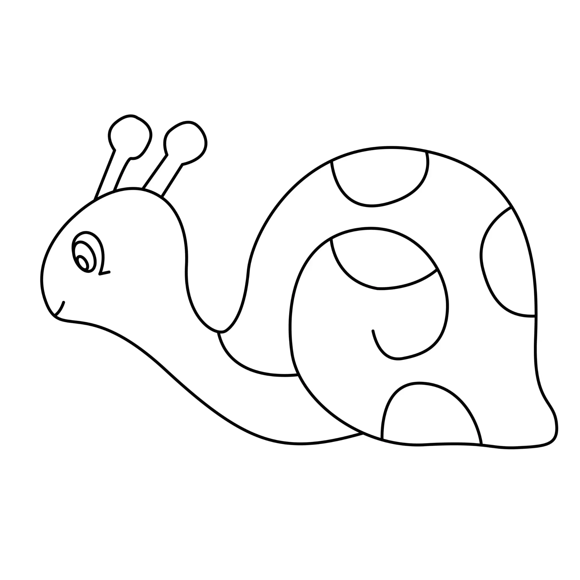 Free Snail Picture To Color In