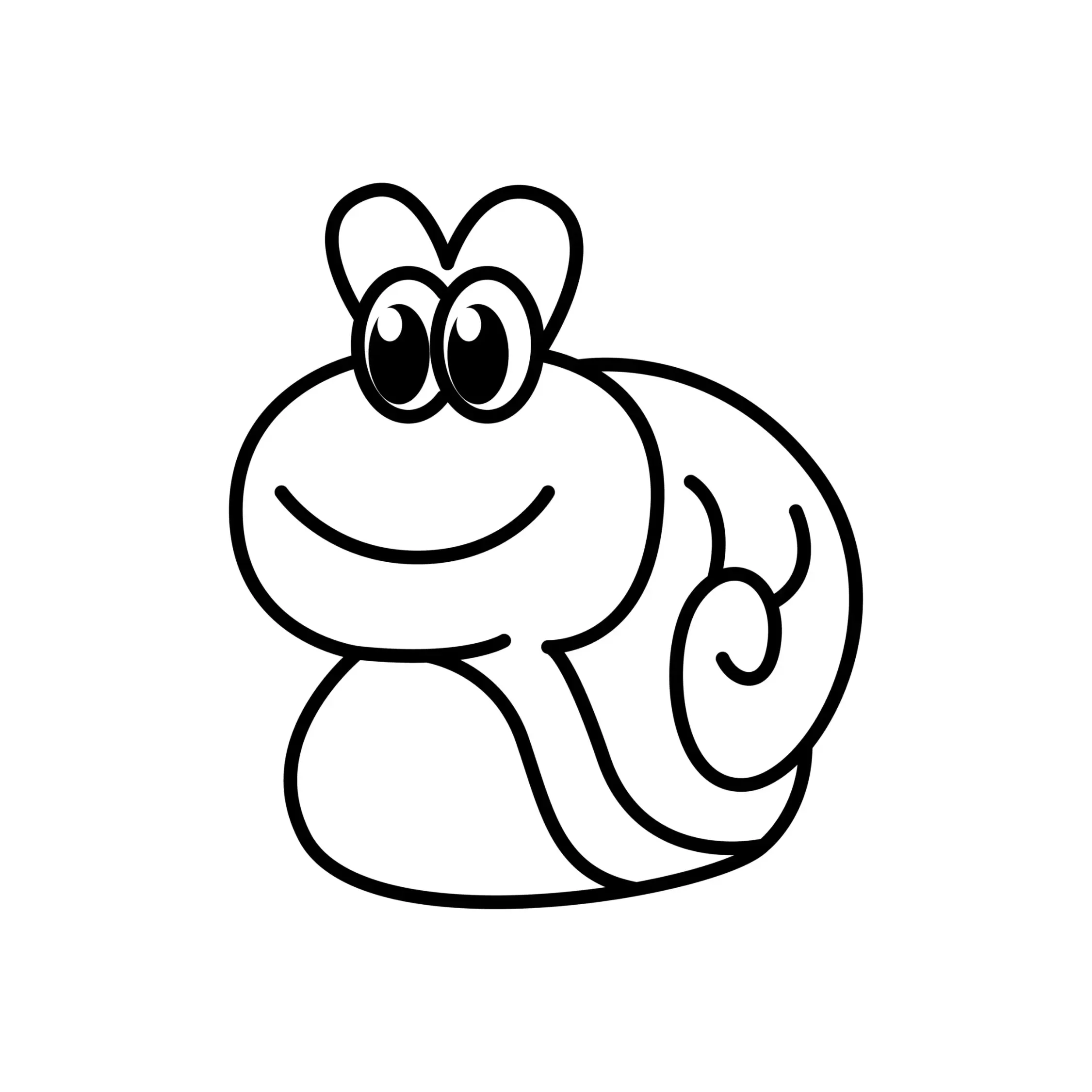 Free Snail Picture To Color In