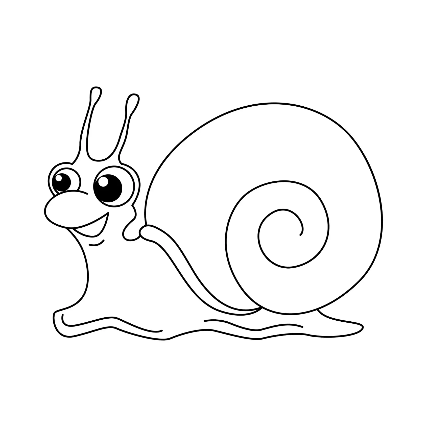 Free Snail Picture To Color In