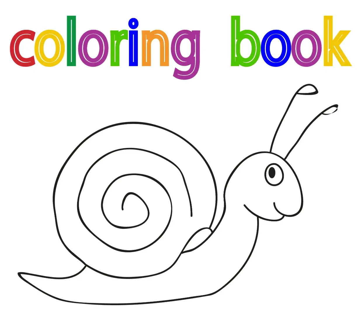 Free Snail Picture To Color In