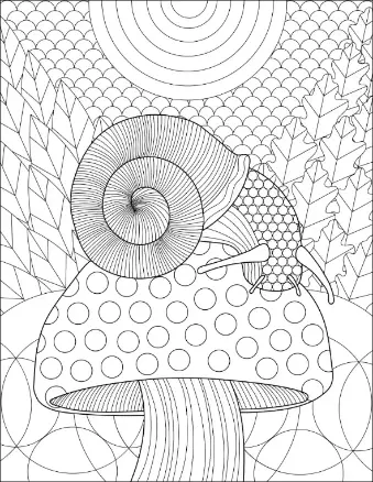 Free Snail Picture To Color In