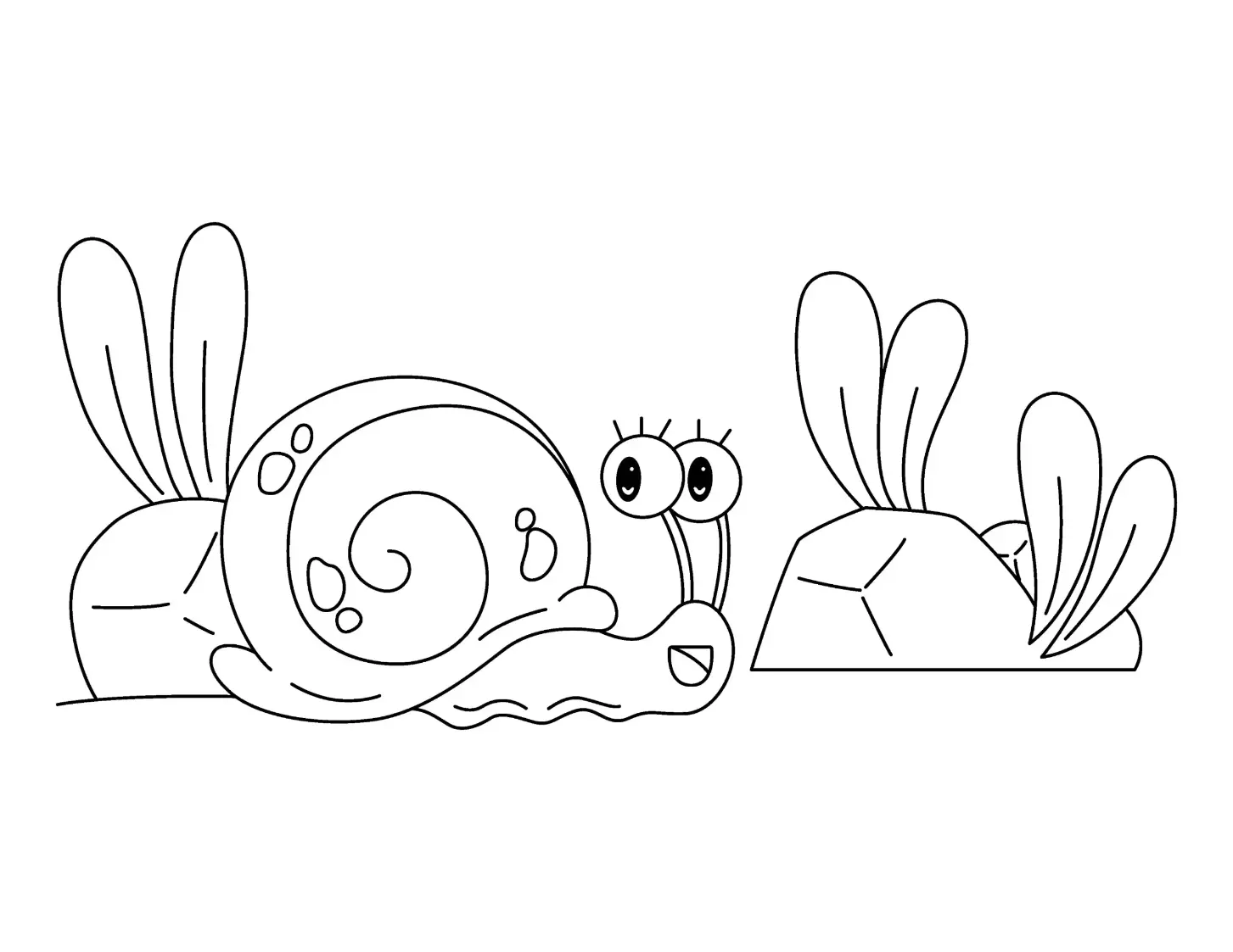 Free Snail Picture To Color In