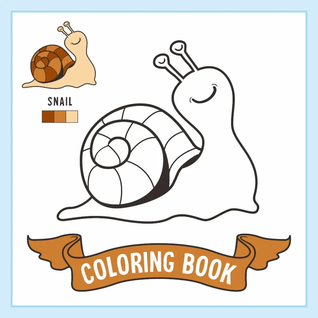 Free Snail Picture To Color In