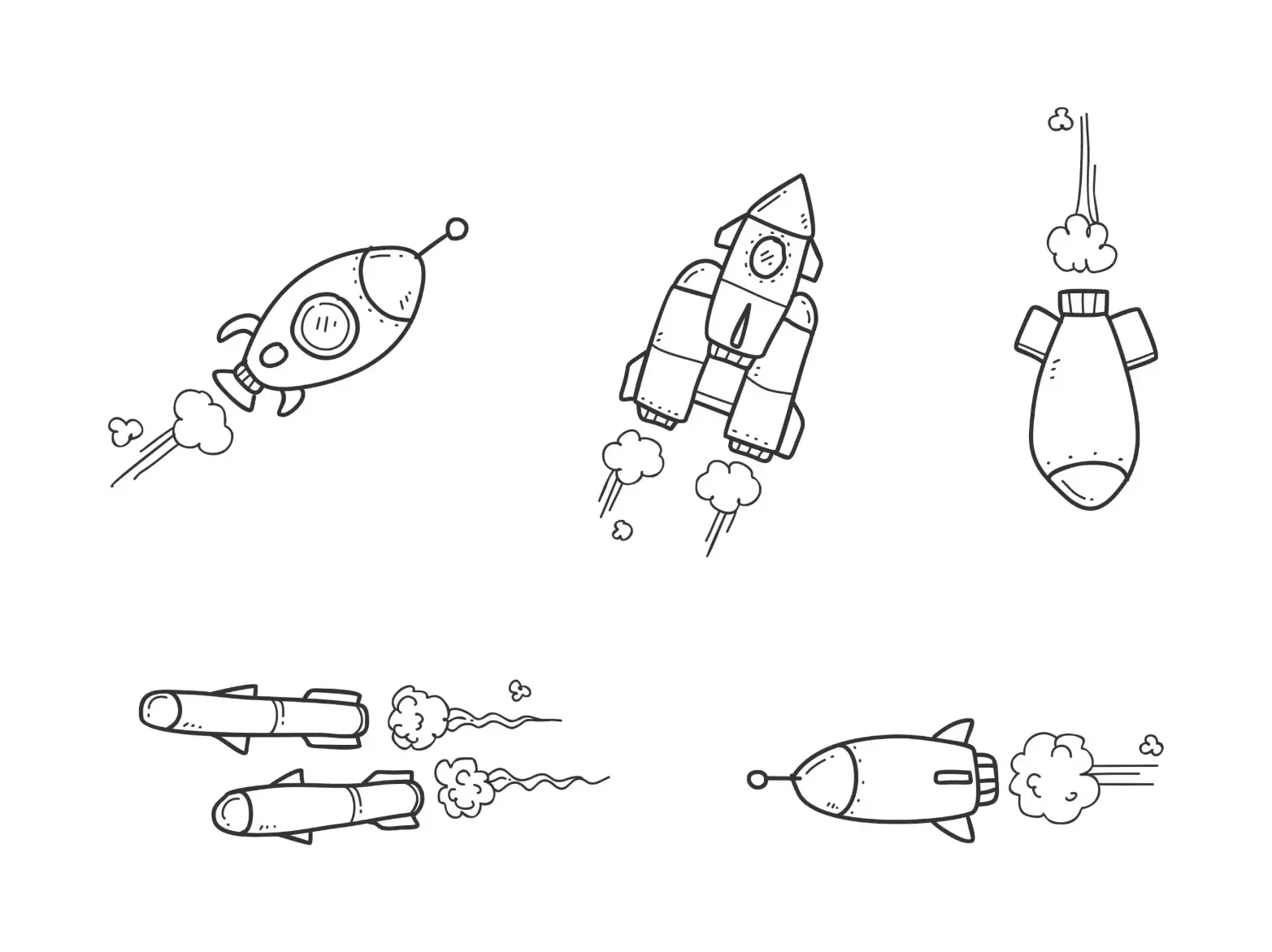 Free Space And Planets Picture To Color In