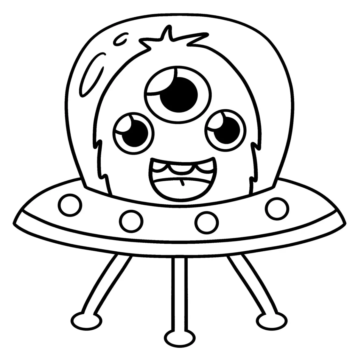 Free Space And Planets Picture To Color In