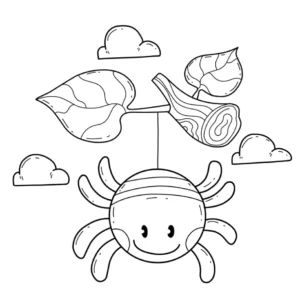 Free Spider Picture To Color In