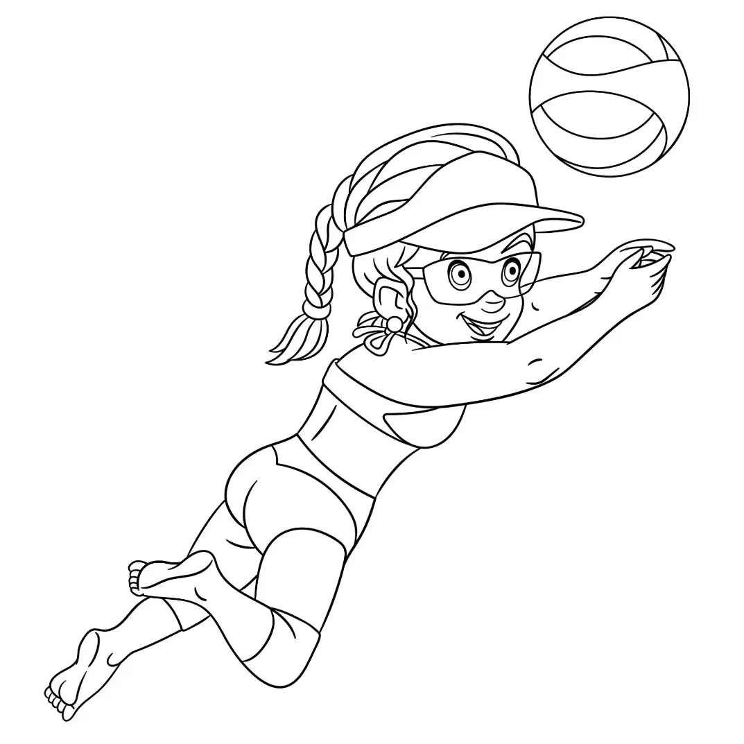 Free Sport Picture To Color In