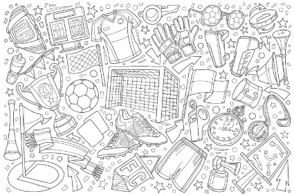 Free Sport Picture To Color In