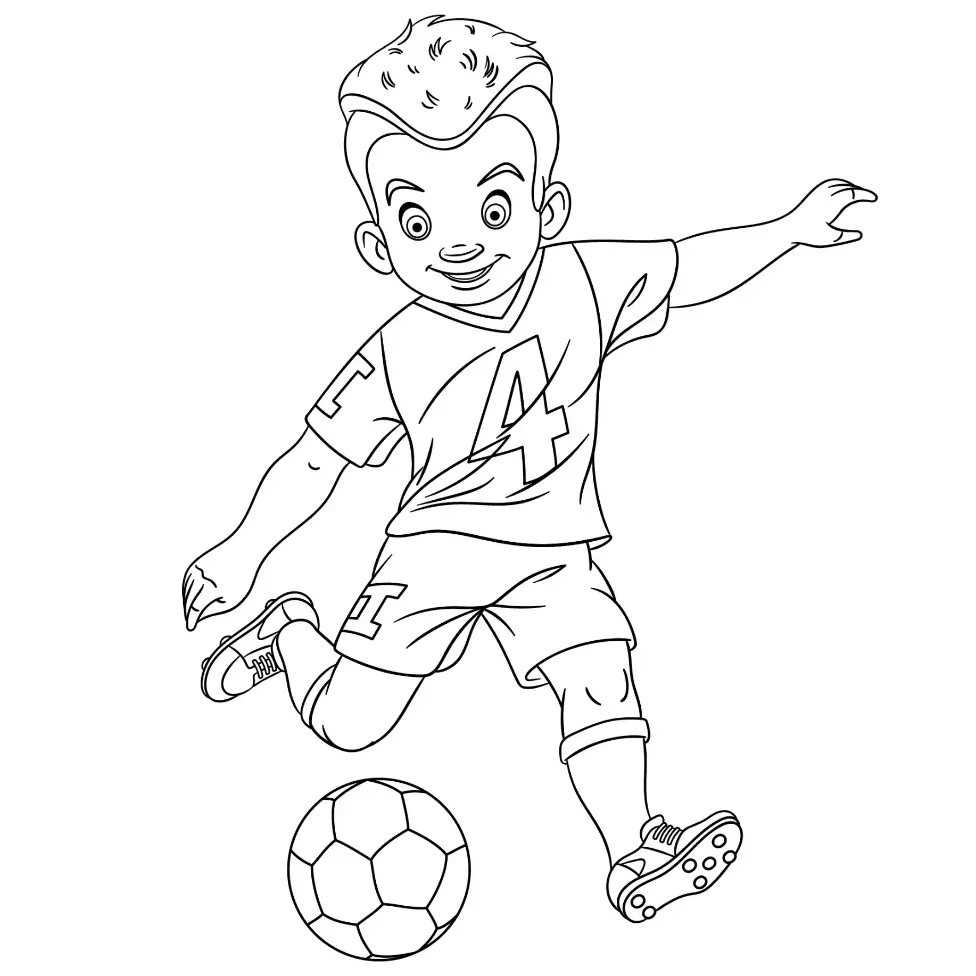 Free Sport Picture To Color In