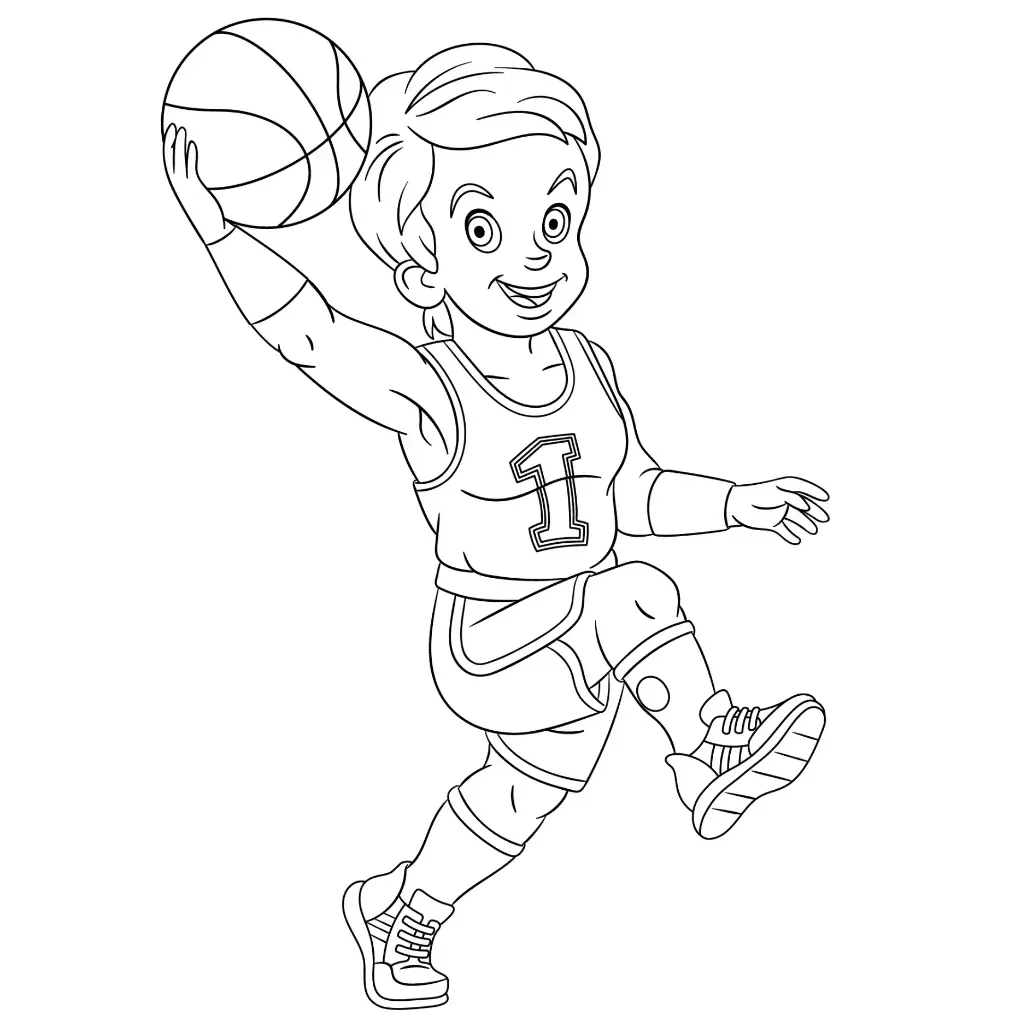 Free Sport Picture To Color In