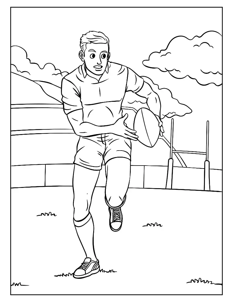 Free Sport Picture To Color In