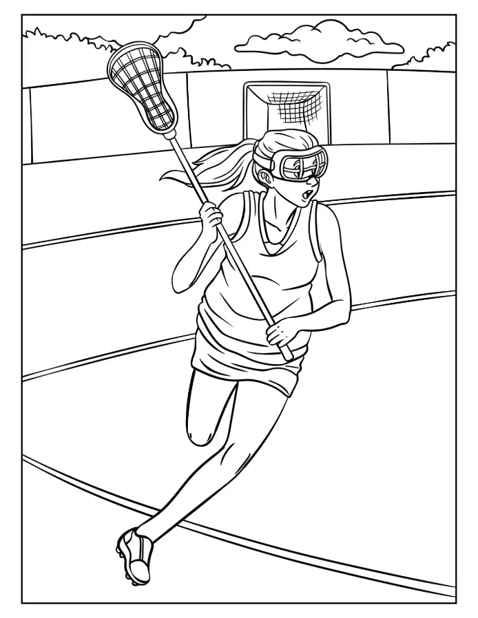 Free Sport Picture To Color In