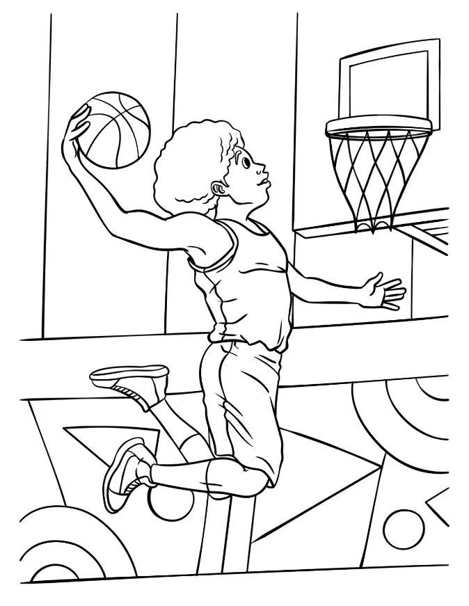 Free Sport Picture To Color In