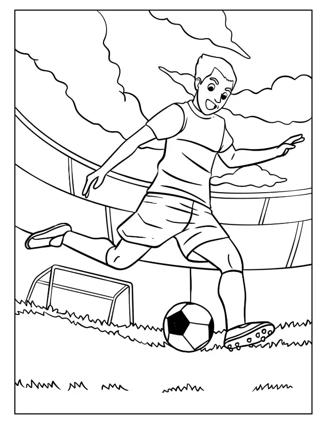 Free Sport Picture To Color In