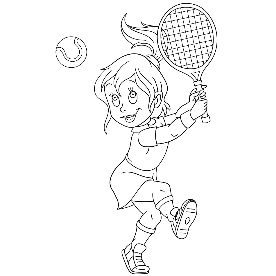 Free Sport Picture To Color In