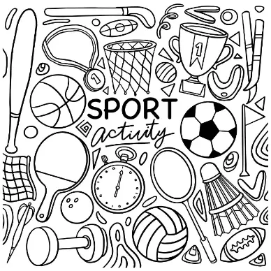 Free Sport Picture To Color In