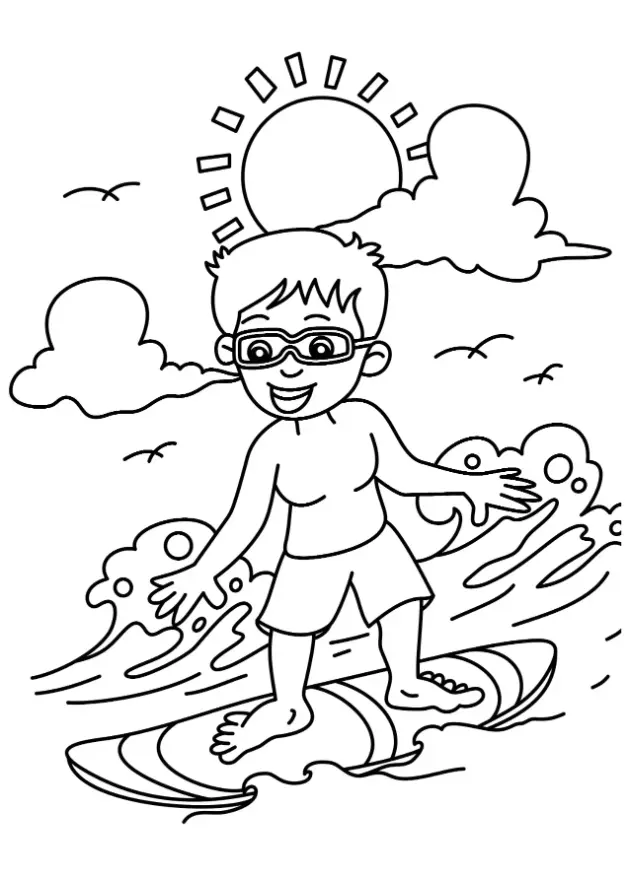 Free Sport Picture To Color In