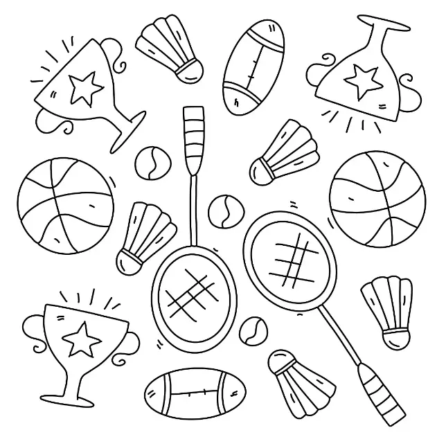 Free Sport Picture To Color In