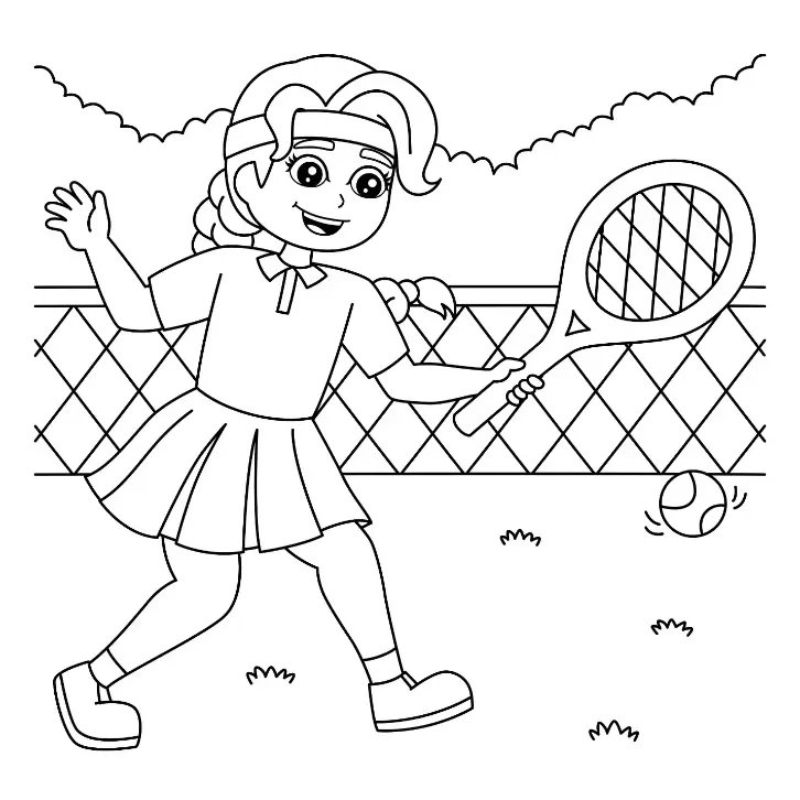 Free Sport Picture To Color In