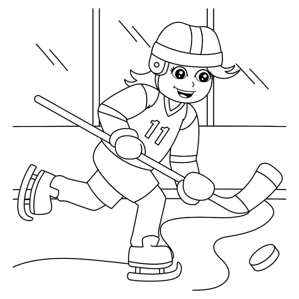 Free Sport Picture To Color In