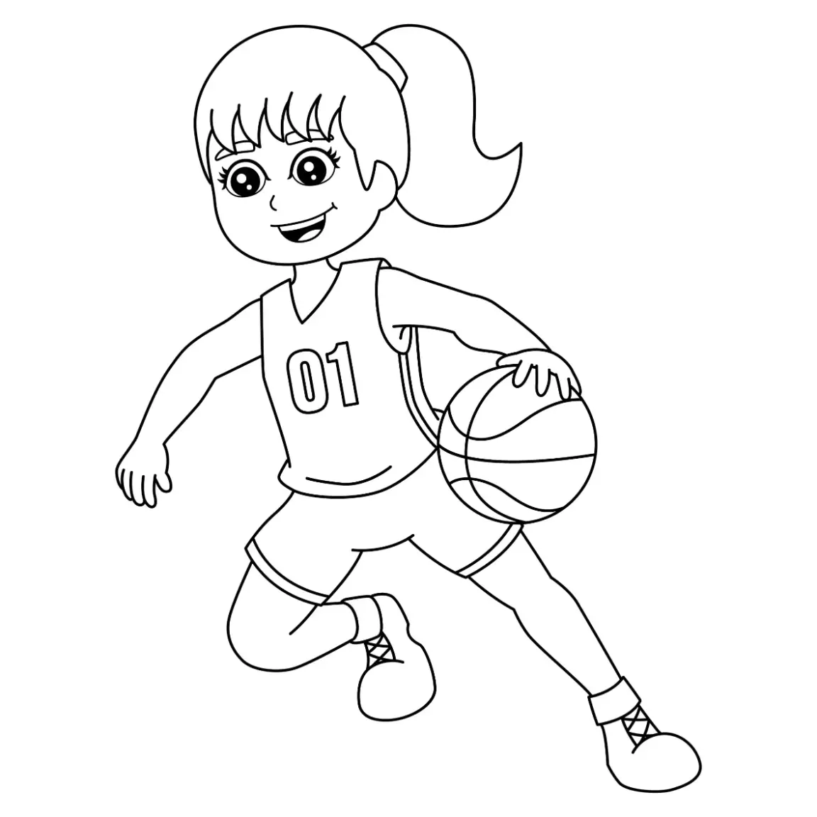 Free Sport Picture To Color In