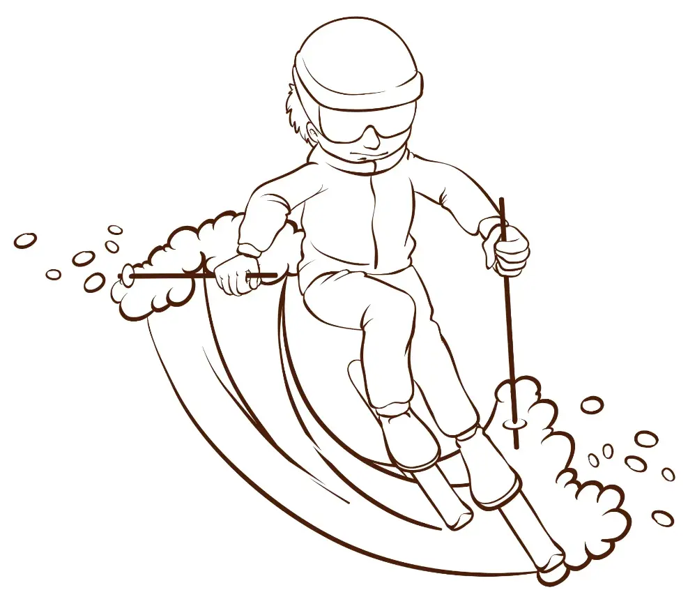 Free Sport Picture To Color In