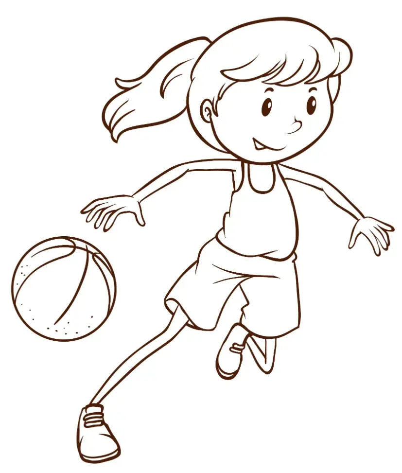 Free Sport Picture To Color In