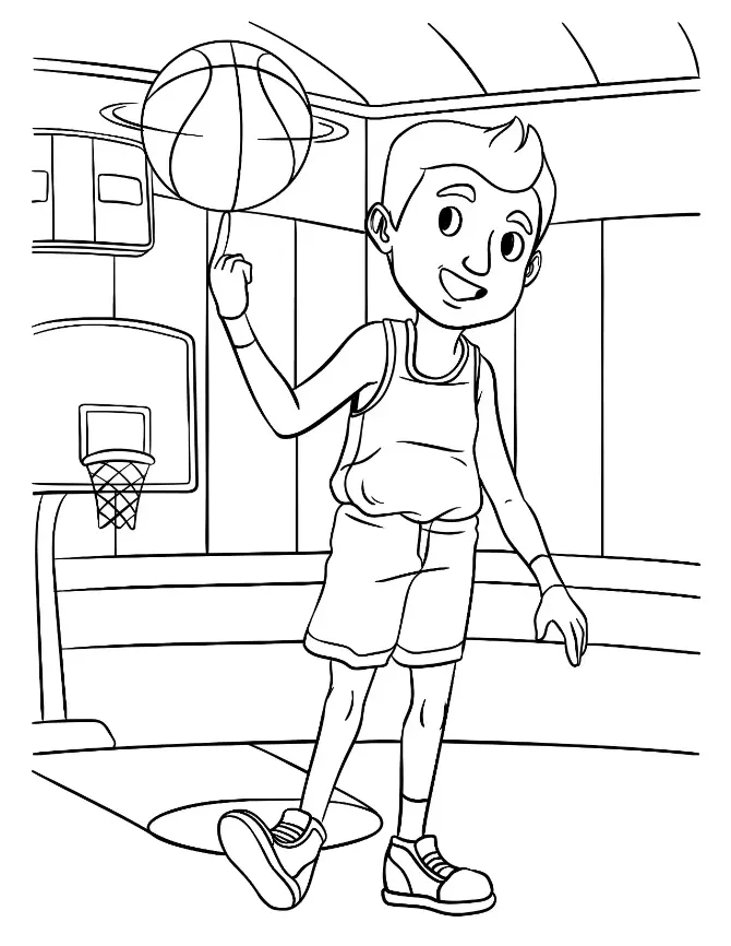 Free Sport Picture To Color In